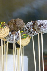 Several cake pops.