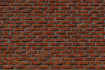Detailed red brick wall texture background