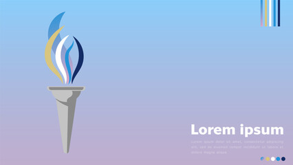 Olympic Sport background, Colored Olympic Games abstract, colorful banner, Vector EPS 10
