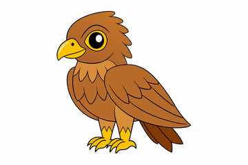 A Hawk vector art illustration