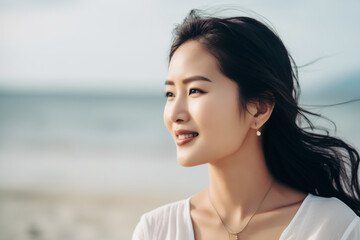 portrait of a woman smiling