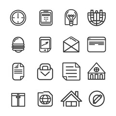 minimalist line art icon business collection set logo symbol