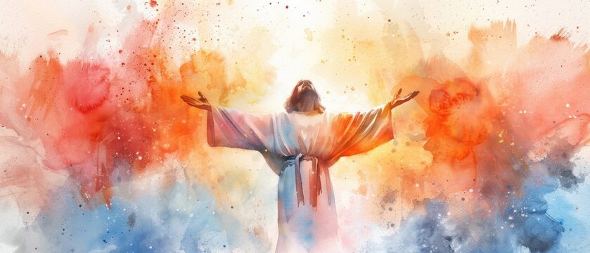 Anointed, Good News, Confidence, Watercolor style