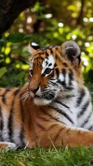 Naklejka premium Jungle King: The Tiger