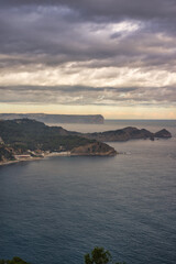 The coast of Benitatxell on the Costa Blanca