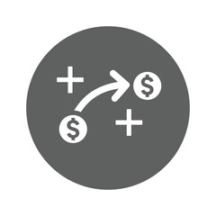 Fototapeta premium Make Money Tactics icon.