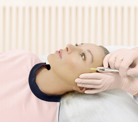 Botulinum toxin injection for facial wrinkles  ,in the therapy of mimic facial lines, non-invasive treatment for mimic facial wrinkles and neck and decollete lines.Cosmetic botulinum toxin injection