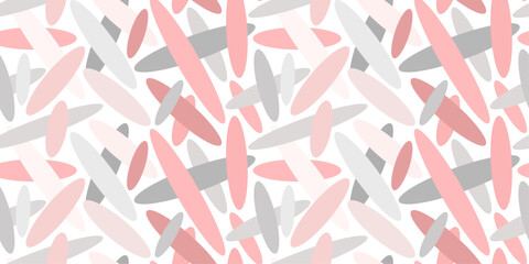 Abstract delicate seamless vector pattern in soft pink tones. Abstract pattern for children's design.