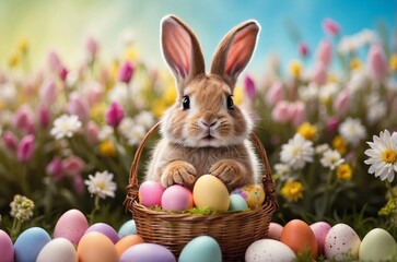 Easter bunny background 