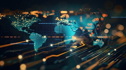 Fototapeta premium Global Network Concept