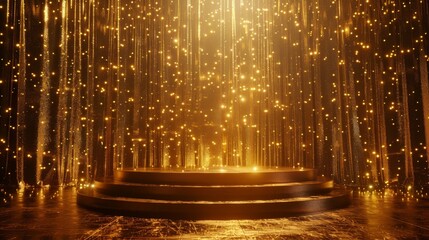 A Glittering Stage Beckons with Golden Lights