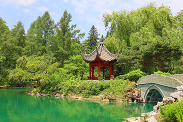 Chinese garden of Montreal botanical garden is considered to be one of the most important botanical gardens in the world due to the extent of its collections