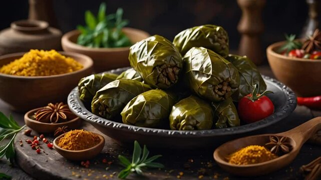 Dolma, national cuisine of Azerbaijan
