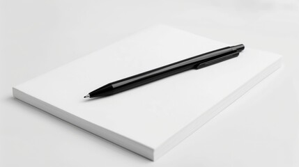 Writing pad for brief notes on white background