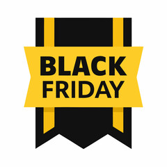 Eye-catching vector illustration for Black Friday showcasing limited time offers and holiday shopping frenzy ideal for promotional materials.