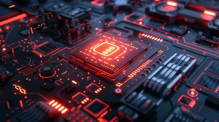 Obraz premium A sleek 3D concept illustration of a desktop computer with a system update alert