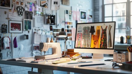 Creative Chaos Fashion Designer's Studio Bursting with Color Texture and Inspiration