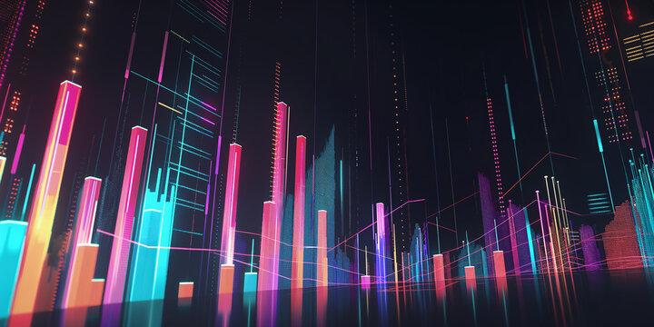 Abstract technology background showing big data being processed