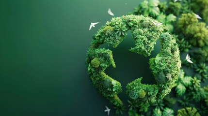Fototapeta premium Green Planet Symbol