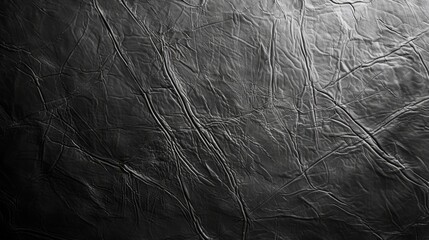 Abstract Black Leather Texture.