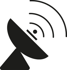 Satellite icon design template vector isolated illustration eps10