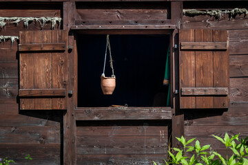 old wooden house, Old wildow, viking village, Norway, Gudvangen
