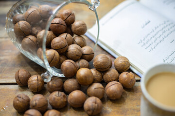 coffee beans in a cup