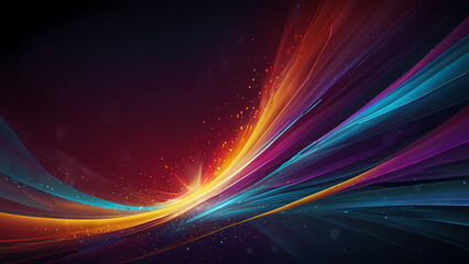 abstract illustration background featuring a dynamic shock wave, with vibrant colors radiating from the center to evoke a sense of energy and movement