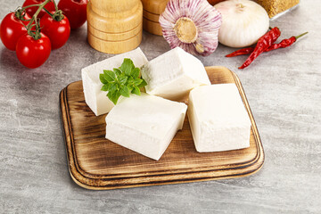 Greek traditional organic feta cheese