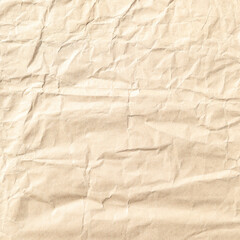 Square yellow canvas paper crumpled paper texture closeup