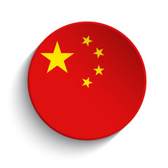 China flag button