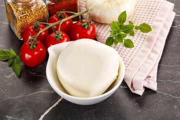 Italian cheese mozzarella buffalo ball