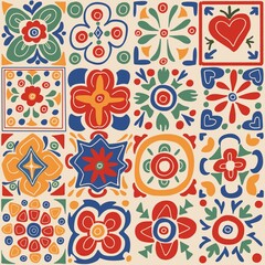 seamless ornament pattern, vintage floral design, retro