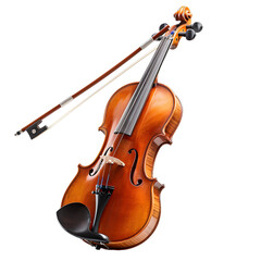 Fototapeta premium [Transparent Background PNG]violin on white background