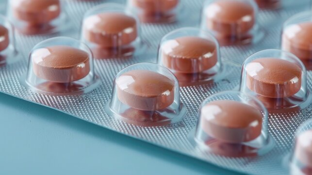 Valproate medication tablet with empty space Healthcare ideas