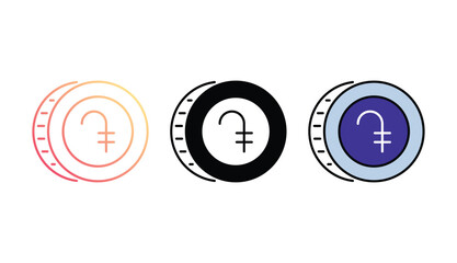 Dram icon design with white background stock illustration