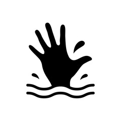 Drowning icon vector illustration design