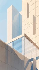 Glass Facade of a Modern Building