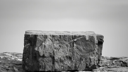 A Timeless Platform: Black and White Flat Rock Podium