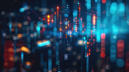 Abstract Digital Art with Bright Colors