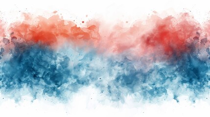 A colorful abstract watercolor background with red and blue hues
