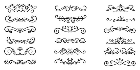 Vintage frame set. Vintage elegant ornament icon. Vector illustration.