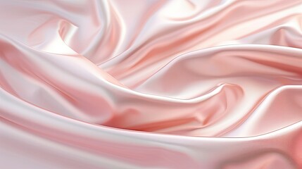 Fototapeta premium Abstract 3D fabric folds with a soft glow, creating an elegant background