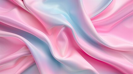 Obraz premium Abstract 3D fabric folds with a soft glow, creating an elegant background