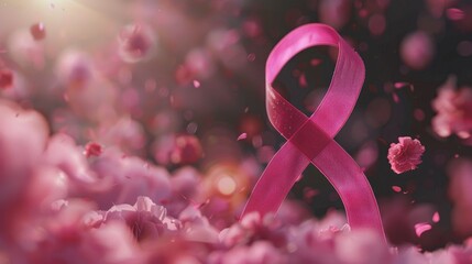 Breast cancer awareness concept.