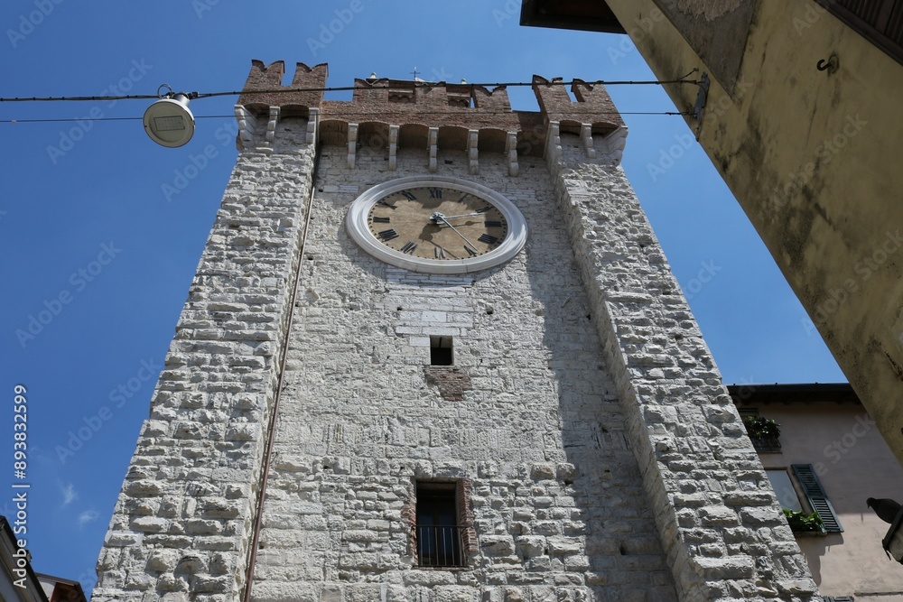 Wall mural View of Brescia city in northern Italy.