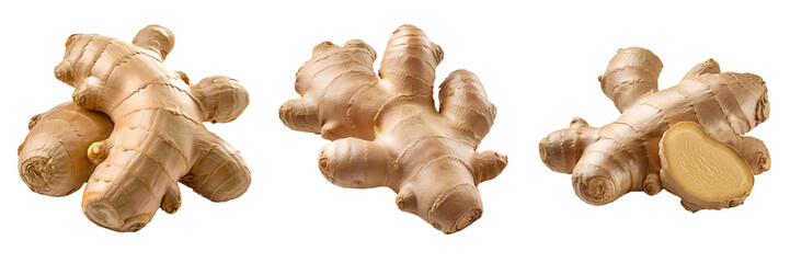 ginger root isolated on transparent background