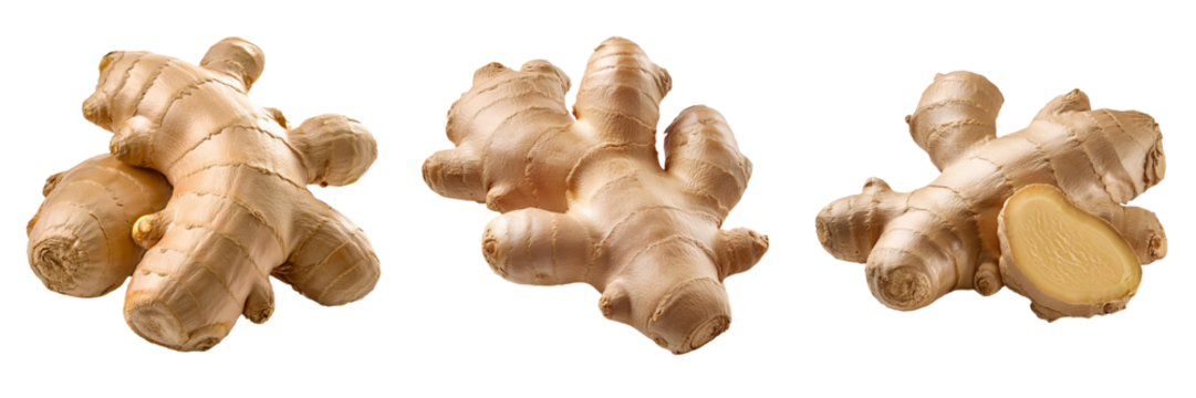 ginger root isolated on transparent background