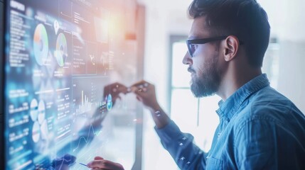 person in front of screen, A entrepreneur brainstorming ideas and sketching concepts for a new product or startup venture on a whiteboard in a cozy coworking space, showcasing the spirit of innovation