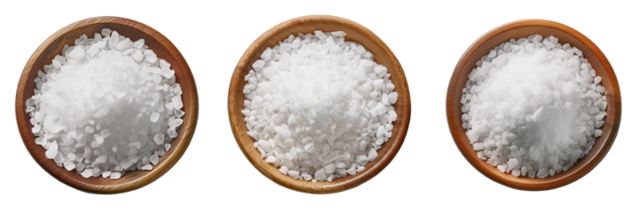 sea salt isolated on transparent background